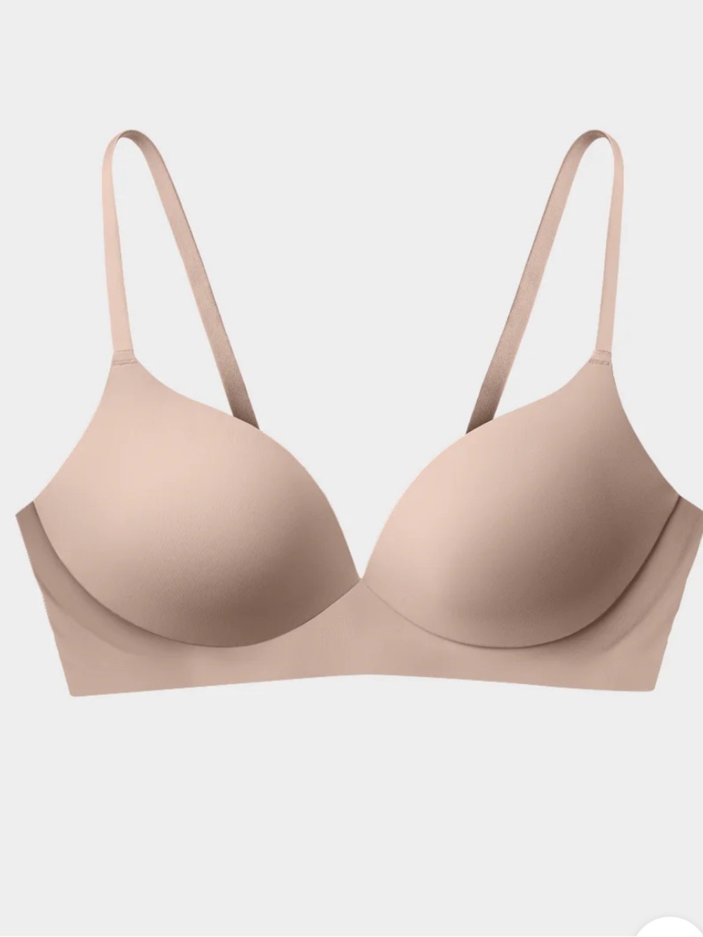 Eby pain free t shirt bra nude color size 38C NWT